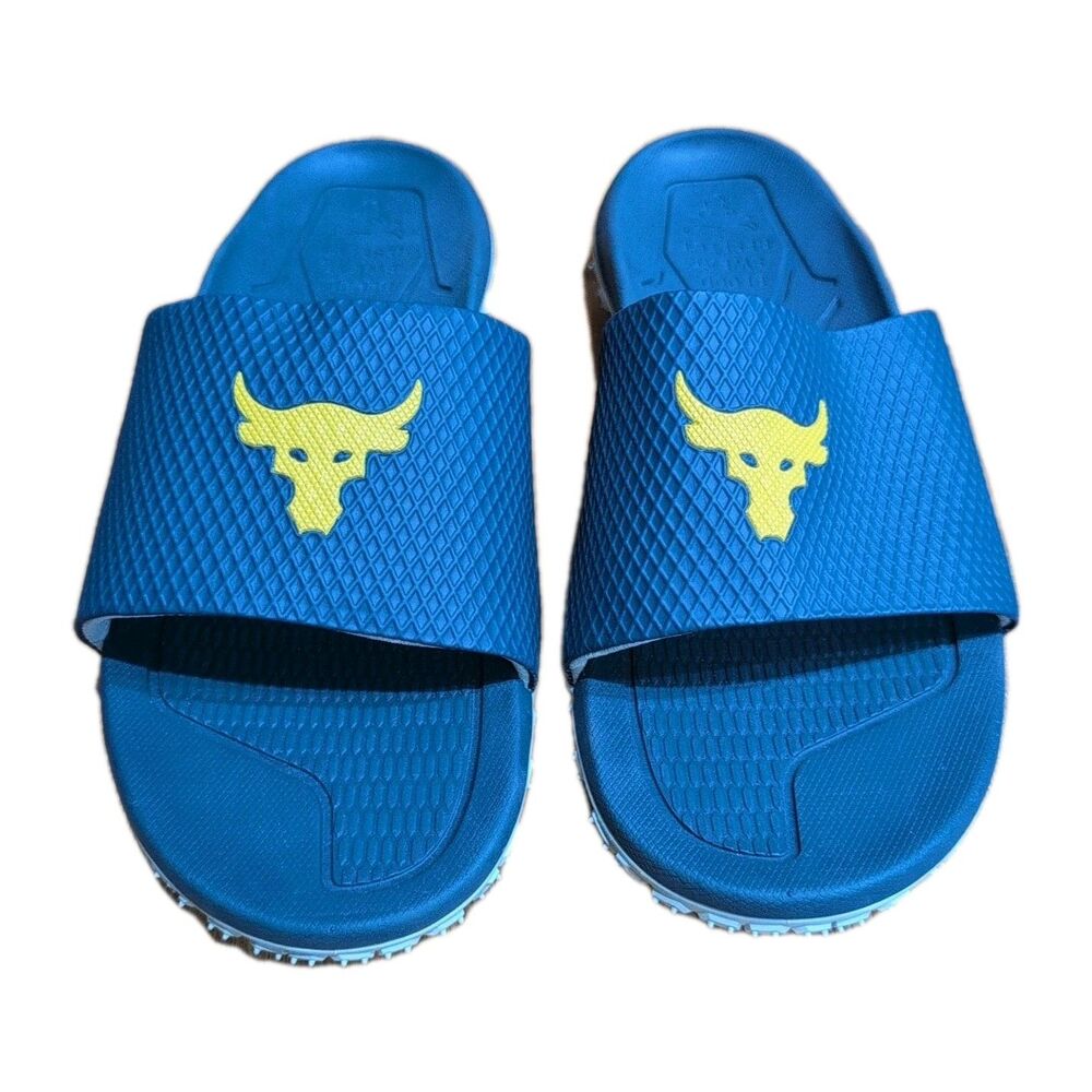 Under Armour Project Rock Slides 2.0 Blue Michelin Men’s Size 14